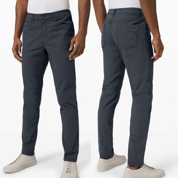 Lululemon ABC Pants Slim Tech Canvas Heathered Deep Navy